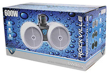 Load image into Gallery viewer, 2) Rockville Dual 6.5&quot; 600w Wakeboard Tower Speakers+2-Channel Amplifier+Amp Kit
