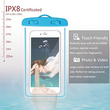Load image into Gallery viewer, 4-Pack Universal IPX8 Waterproof Case, Luminous Cellphone Dry Bag Phone Pouch for iPhone X/8/7Plus/6S Plus/SE/5S, Huawei, Samsung Galaxy Note, Google Pixel up to 6.0&quot; (Assorted D)
