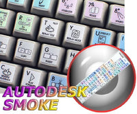 Smoke Galaxy Series Keyboard Stickers Shortcuts 12X12 Size