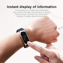 Load image into Gallery viewer, E18 Smart Bracelet Heart Rate Monitor Fitness Tracker Life Waterproof IP67 Sports Wristwatch for Android and iOS Smart Watch Men (Black Grey)
