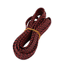 Load image into Gallery viewer, Aexit 8mm PET Tube Fittings Cable Wire Wrap Expandable Braided Sleeving Black Red Microbore Tubing Connectors 5M Length
