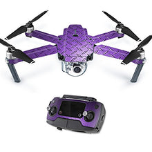Load image into Gallery viewer, MightySkins Skin Compatible with DJI Mavic Pro Quadcopter Drone - Purple Diamond Plate | Protective, Durable, and Unique Vinyl Decal wrap Cover | Easy to Apply, Remove | Made in The USA
