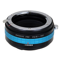 Fotodiox Pro Lens Mount Adapter with Aperture Dial (Switchable for Clicked or De-Clicked Aperture), Nikon G and DX type Lens to Sony E-Mount NEX Camera, Nikon G - NEX Pro Camera Adapter, fits Sony NEX