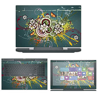 decalrus - Protective Decal Floral Skin Sticker for Dell G5 G5587 (15.6