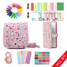 Load image into Gallery viewer, Ngaantyun 8 in 1 Accessories Bundles for Fujifilm Instax Mini 8/9 Camera (Pink Flamingo Case/Close-up Lens/Album/Wall Hang Frames/Film Stickers/Corner Sticker)
