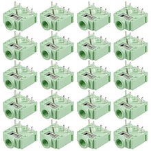 Load image into Gallery viewer, uxcell 20Pcs PCB Mount 3.5mm 5 Pin Socket Headphone Stereo Jack Audio Video Connector Green PJ-3F07-5P
