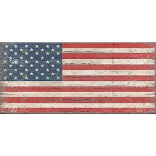 Load image into Gallery viewer, AMERICAN FLAG Wood 11x5 Box Sign by Sixtrees -
