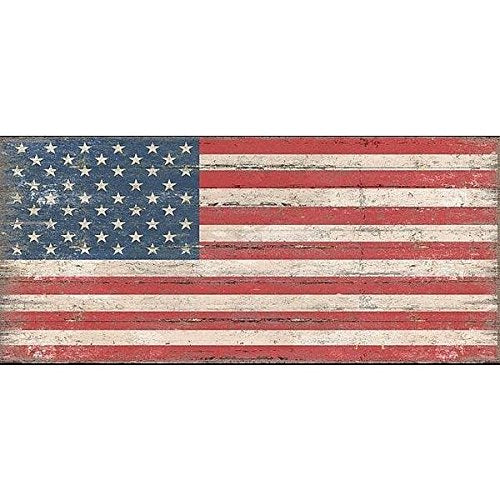 AMERICAN FLAG Wood 11x5 Box Sign by Sixtrees -