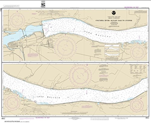 NOAA Chart 18541-Columbia River-McNary Dam to Juniper- Water-Resistant - by East View Geospatial