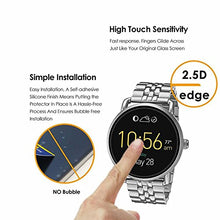 Load image into Gallery viewer, KAIBSEN For Fossil Q Wander Smart Watch 2.5D Tempered Glass Screen Protector,HD Clear Glass Film No-Bubble,9H Hardness,Scratch Resist
