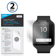 Load image into Gallery viewer, Screen Protector for Sony SmartWatch 3 SWR50 (Screen Protector by BoxWave) - ClearTouch Crystal (2-Pack), HD Film Skin - Shields from Scratches for Sony SmartWatch 3 SWR50
