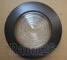 Load image into Gallery viewer, 6&quot; Inch Recessed Can BROWN BRONZE Shower Trim with Clear Fresnel Lens Fits HALO JUNO ELCO
