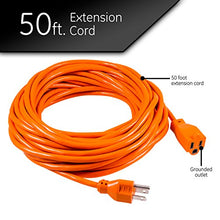 Load image into Gallery viewer, Ultra Pro, Orange, Ge 50 Foot Extension, Heavy Duty, 16 Awg, Indoor/Outdoor Use, Extra Long Power Cord
