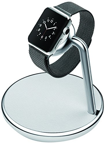 iPM Apple Watch Built-in Charging Dock with Multiple USB Ports - Silver/White