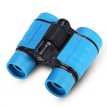 Load image into Gallery viewer, Dilwe Child Binocular, 3 Colors 4 Times Blue Coated Telescope Binoculars with Lanyard and Storage Bag for Kids Outdoor Hunting Birdwatching Travelling Climbing(Blue)
