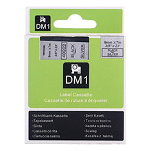 Load image into Gallery viewer, Great Quality Cowell-Color Black on Silver Label Tape Compatible for DYMO D1 labelmanager 40922
