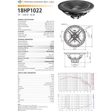 Load image into Gallery viewer, Pair Faital Pro 18HP1022 8ohm Neodymium 18&quot; Subwoofer 2000W Replacement Speaker
