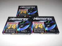 Memorex ~ Blank Recordable Minidisc ~ 74 Minutes