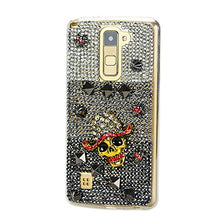 Load image into Gallery viewer, STENES Alcatel One Touch Fierce XL Case - Stylish - 100+ Bling Crystal - 3D Handmade Cow Crown Punk Design Design Protective Case for Alcatel One Touch Fierce XL - Silver

