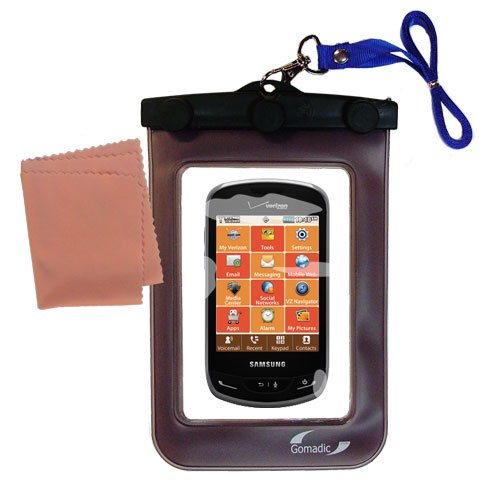 Gomadic Outdoor Waterproof Carrying case Suitable for The Samsung Brightside/SCH-U380 to use Underwater - Keeps Device Clean and Dry