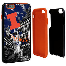 Load image into Gallery viewer, Guard Dog NCAA Illinois Fighting Illini Paulson Designs Spirit Hybrid Case for iPhone 6 Plus, One Size, Black
