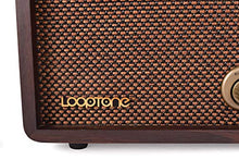 Load image into Gallery viewer, LoopTone FM AM Radio Retro Wood Radio with Bluetooth Play Mp3 and Antenna Built in Speaker for Kitchen Living Room
