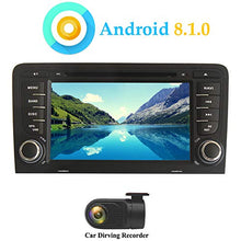 Load image into Gallery viewer, XISEDO Android 8.1.0 Car Stereo 7 Inch in Dash 4-Core Autoradio Head Unit Car GPS Navigation with DVD Player for Audi A3 2003-2011 (with DVR)
