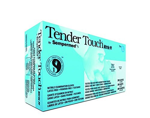 Sempermed Tender Touch TTNF Blue Medium Nitrile Powder Free Disposable Gloves - Medical Grade - Rough Finish - SEMPERMED TTNF203 [PRICE is per BOX]