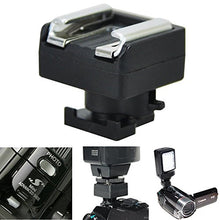 Load image into Gallery viewer, JJC Mini Advanced Shoe to Universal Shoe Adapter Converter Microphone Flash Light Holder for Canon Camcorder VIXIA HF G40 G21 G30 G20 GX10 M56 M52 M30 M31 M32 M300, HF S20 S21 S100 S200, HF200 HF20 21
