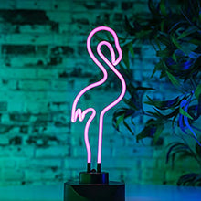 Load image into Gallery viewer, Chibuy Real Glass Tube Neon Light Pink Desktop Flamingo Neon Sign /15.35 x 5.39 x 5.39 inches Room Bedroom Decoration lamp
