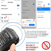 Load image into Gallery viewer, Inrico B01 Wireless Handheld Microphone Bluetooth Version 4.2 PTT for W7 N60 W2PLUS Android Mobile Radio Phone Work with Zello Real PTT NOT Support iOS System
