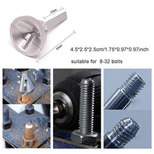 Load image into Gallery viewer, Mcoplus Deburring External Chamfer Tool(2pc/Package), Thread Repair,Bolt Thread Repair Tool for Drill Bit Size 8-32 Bolts
