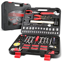 Load image into Gallery viewer, Olympia Tools 122-Piece Tool Kit, General Household Hand Tool Set with Solid Carrying Tool Box, Auto Repair Tool Sets
