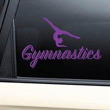 Load image into Gallery viewer, Nashville Decals Gymnastics Vinyl Decal Laptop Car Truck Bumper Window Sticker - Purple

