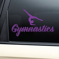 Nashville Decals Gymnastics Vinyl Decal Laptop Car Truck Bumper Window Sticker - Purple