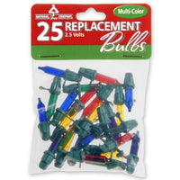 National Tree 25 Multi Replacement Bulbs for 50 Light Sets, 2.5 Volt (RBG-25M)