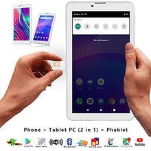 Load image into Gallery viewer, Indigi GSM Unlocked Android 9.0 4G LTE 7.0&quot; TabletPC &amp; Smartphone [DualSIM + 4CORE + ] 2GB RAM/16GB Storage (WHT) + SD Card
