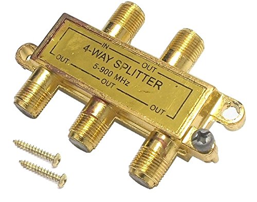 4-Way Satellite Splitter 5-900 Mhz