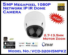 Load image into Gallery viewer, 5MP IP IR Dome Camera / H.265 / H.264 / MJEPG / 2.7~13.5mm Motor Zoom / 30m / CCTV
