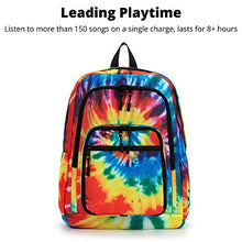 Load image into Gallery viewer, Bluetooth Speaker Backpack with 20-Watt Speakers &amp; Subwoofer for Parties/Festivals/Beach/School. Rechargeable, Works with iPhone &amp; Android (Tie Dye, 2022 Edition)
