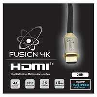 Fusion4K High Speed 4K HDMI Cable (4K @ 60Hz) - Professional Series (20 Feet)