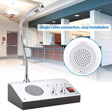 Load image into Gallery viewer, Intercom Dual Way System,Mic Speaker Window Counter Interphone Drive Thru Speaker through Store Glass Counter Interphone for Bank Office Store Bus Station Security Company
