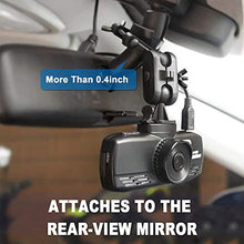 Load image into Gallery viewer, Anumit Dash Cam Mount, Universal Dash Camera Rear View Mirror Mount Holder Kit for YI, Rexing, APEMAN, Anker Roav, Aukey, CHORTAU, Z-Edge, Old Shark, KDLINKS X1, E-ACE, Peztio and Most Other Dash Cam
