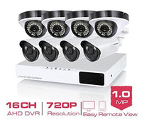 GOWE 16CH CCTV System 720P HDMI AHD 16CH CCTV DVR 4 1.0 MP IR Outdoor Security Camera 1200 TVL Camera Surveillance System