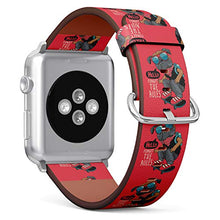 Load image into Gallery viewer, S-Type iWatch Leather Strap Printing Wristbands for Apple Watch 4/3/2/1 Sport Series (42mm) - Skateboarder Dog?
