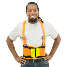 Load image into Gallery viewer, JORESTECH High Visibility Back Support Belt with Reflective Strips (XXL)
