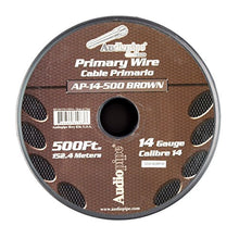Load image into Gallery viewer, 14 GA 500&#39; Brown Audiopipe Car Audio Home Primary Remote Wire
