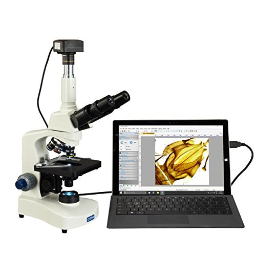 OMAX 40X-2500X Super Speed USB3 10MP Digital Lab Compound Siedentopf Trinocular LED Microscope