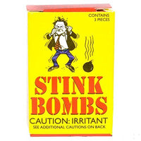 Stink Bombs Glass Vile Vials Novelty (Box Of 36)