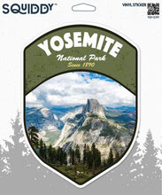 Load image into Gallery viewer, Squiddy Yosemite California National Park Half Dome - Vinyl Sticker for Car, Laptop, Notebook (5&quot; Tall)

